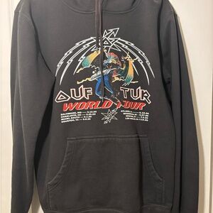 Black Graphic Crewneck Sweater